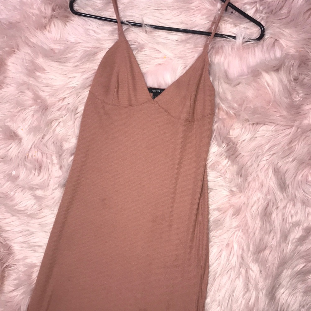 Rose pink midi tight dress